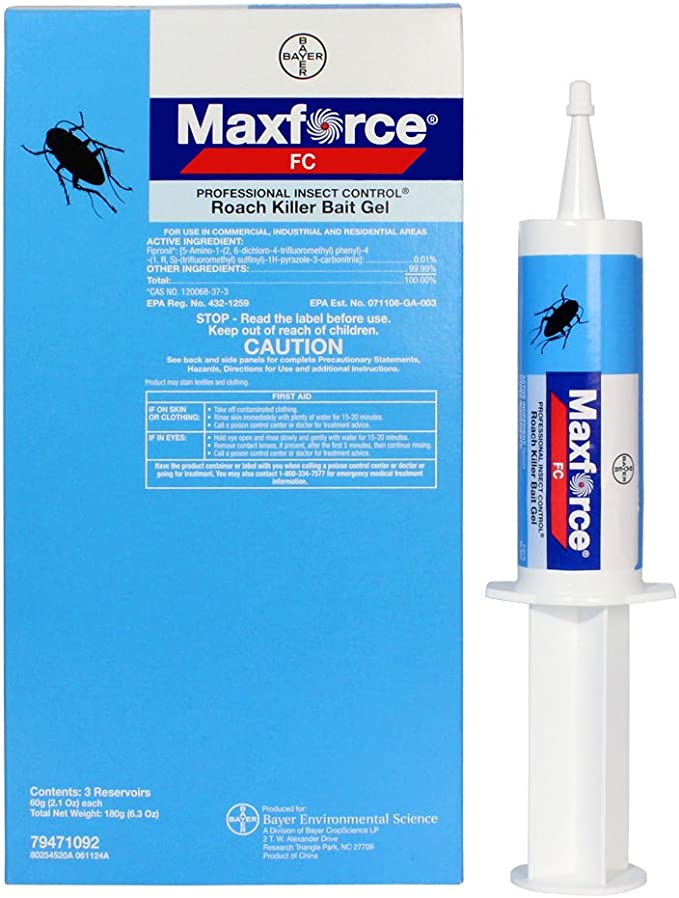 Bayer Maxforce FC Roach Bait Gel 60g 1 Box (3 Syringes)