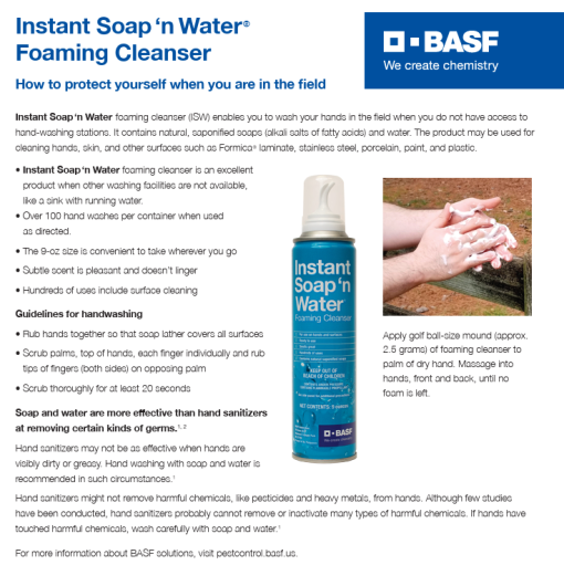 basf instant soap n water brochure